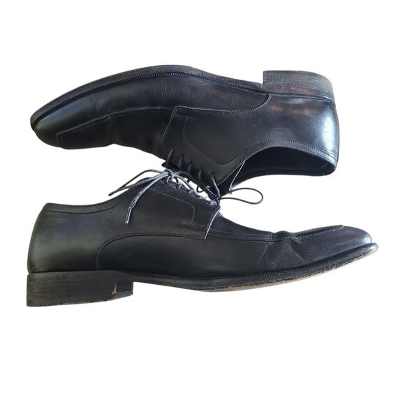 Ermenegildo Zegna Dress Shoes Men\'s Size 8 D Black Leather Lace Up Loafers Italy main image 11